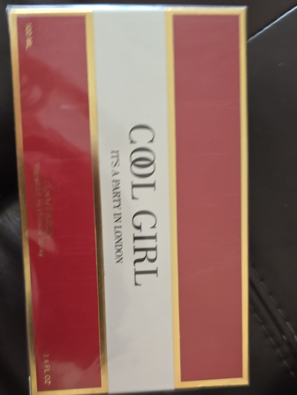 COOL GIRL Fragrance Gift Box - Red & Cream with Gold Trim